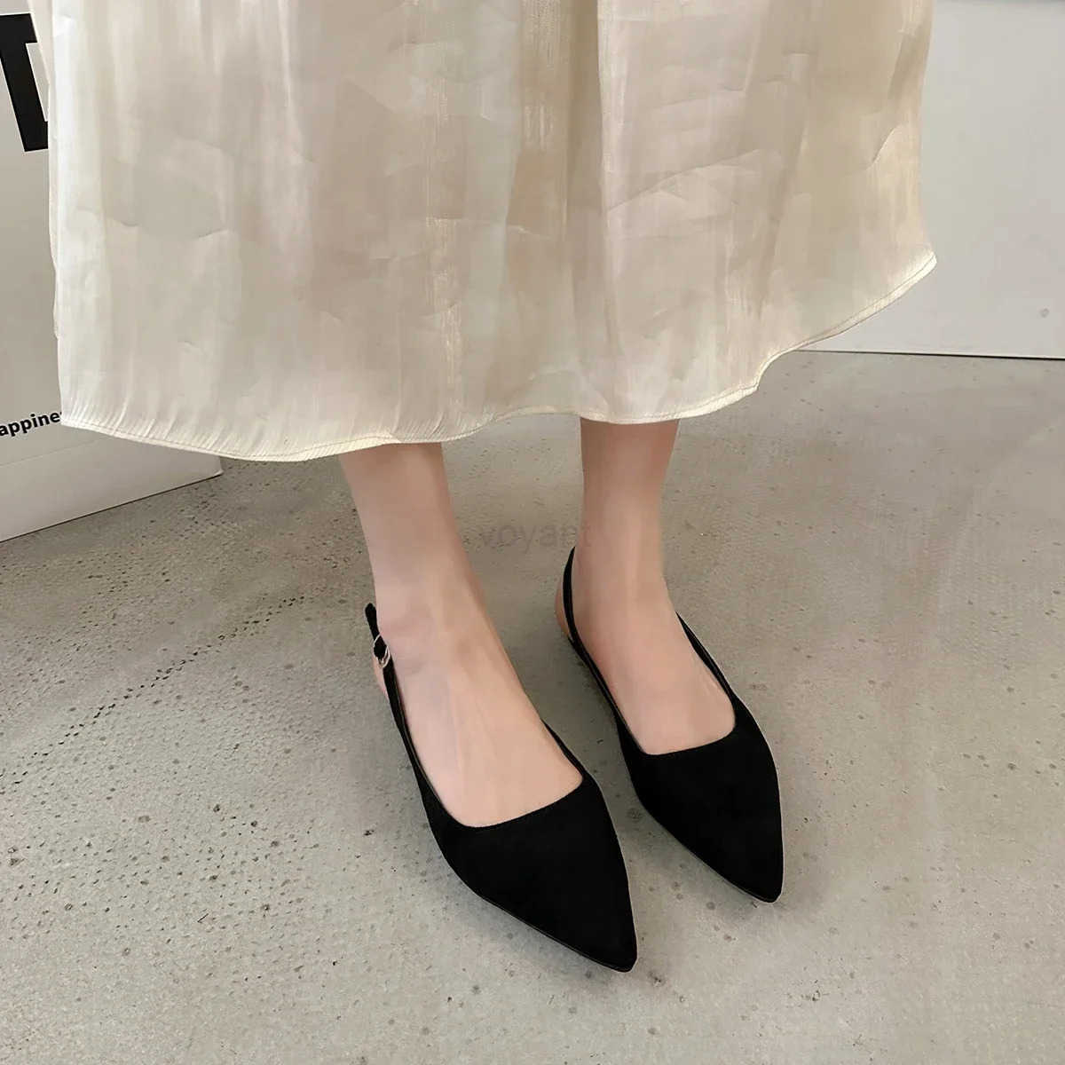 Wen Sandals 2024 New Slingbacks Wen High H Classics Fashion Sexy Dress Sandals Pointed Toe Solid Color Shoes Wen Z250326