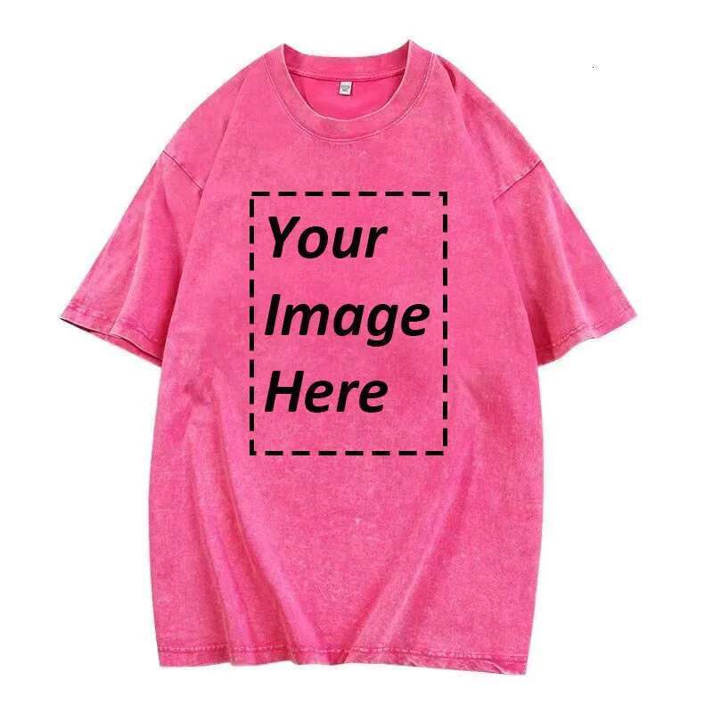 Men s and women vintage faded T shirt g custom print streetwear hip hop punk Harajuku casual cotton