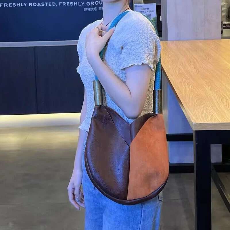 Tote Bucket Bag Designer Handbags For Women 2025 New In Vintage High Quality Ing Personalized Rope Weave Shoulder