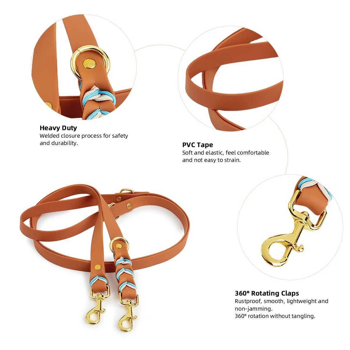 The dog collar is sturdy and durable with a super tension dog leash that is colorful multifunctional and luxurious handmadeI ti ss uitablef orm ediums