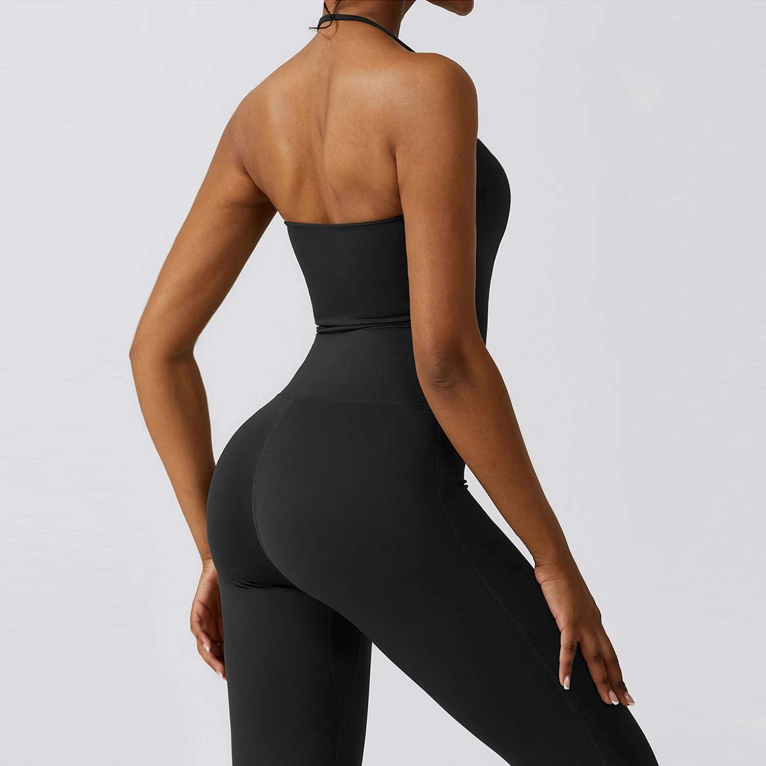 One piece sleeveless yoga suit gym set womens training sportswear fitness sportswear womens push up sportswear W250326