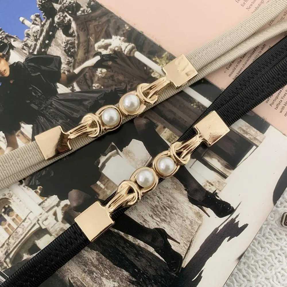 Retro Simple Knot Metal Buckle Womens Solid Color Womens Belt Dress Decorative Thin Belt W250326