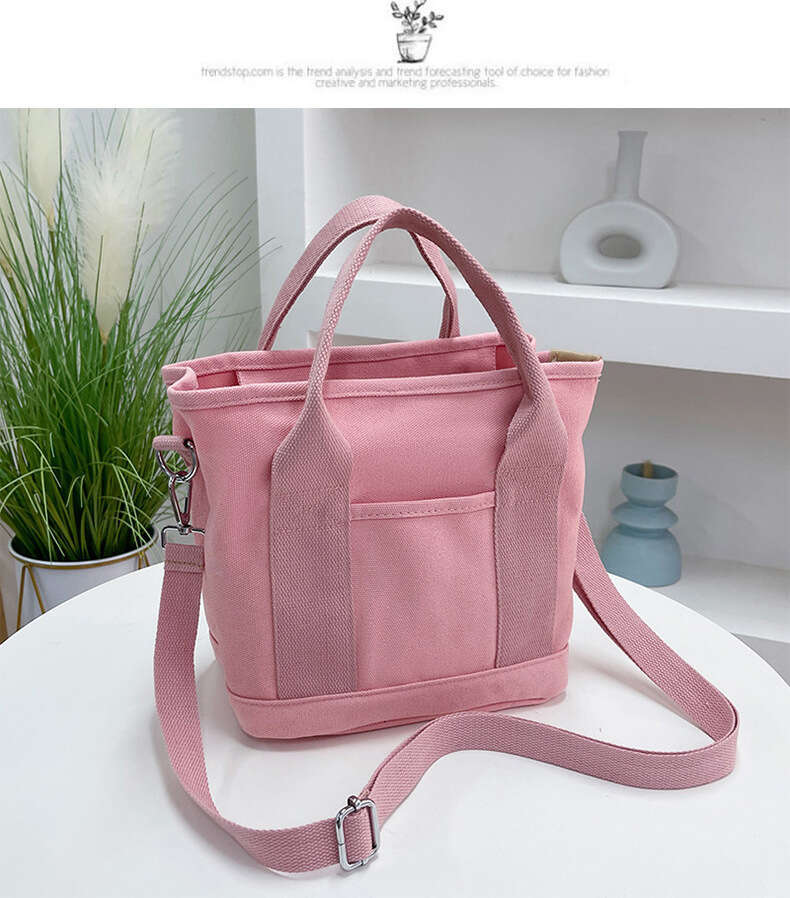Large capacity thousand layer canvas handbag going out, mommy for leisure, commuting, bento bag, lightweight carrying bag