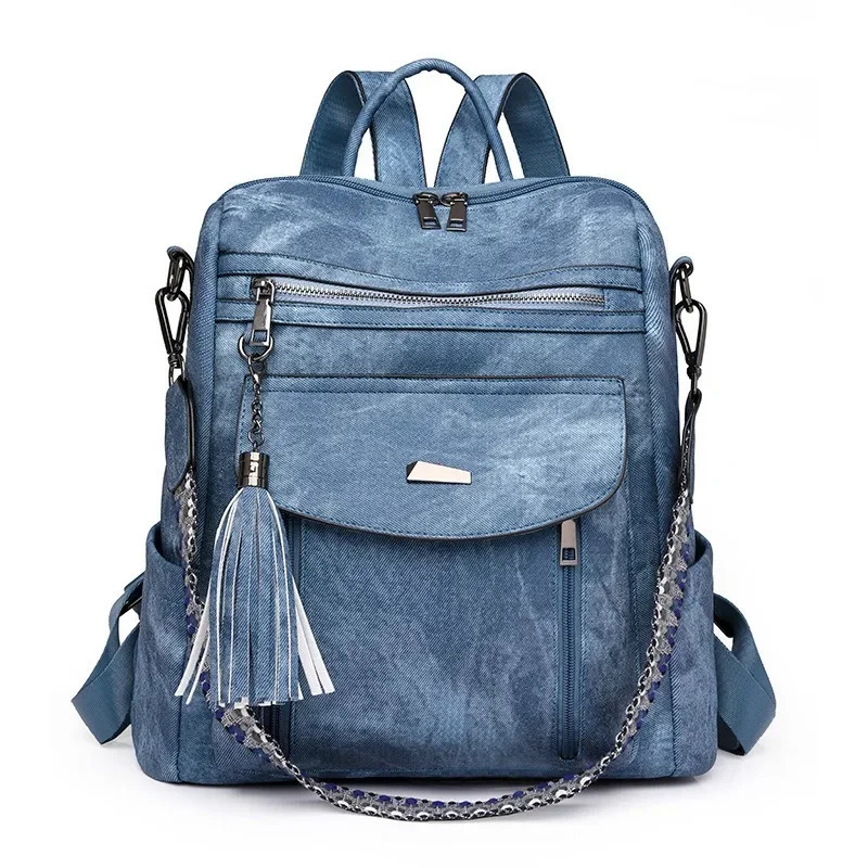 Stylish PU Leather Diaper Backpack for Women - Multi-Functional Baby Bag with Changing Pad Insulated Pockets 250325