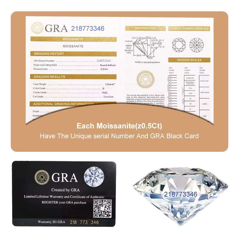 Supplier As Product Silverware Genuine S925 Sample Weight Gift Vvs 1ct Shape Cheap Moissanite Engagement Moissanite Tennis Chain