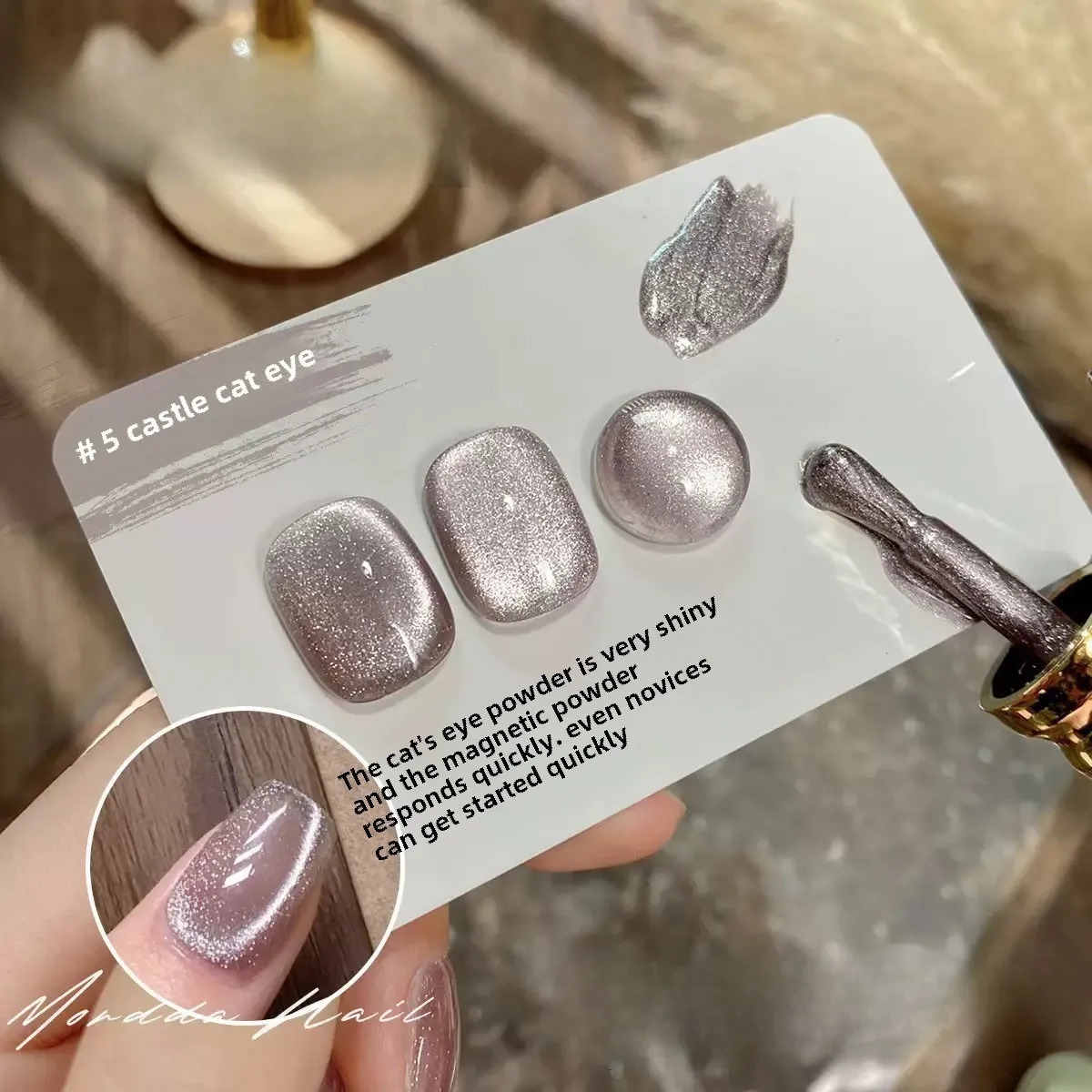 6 Color Pink Cat Eye Gel Polish Semi-permanent Nail Polish Reflective Gel Polish Complete Professional Gel Nail Kit 250326