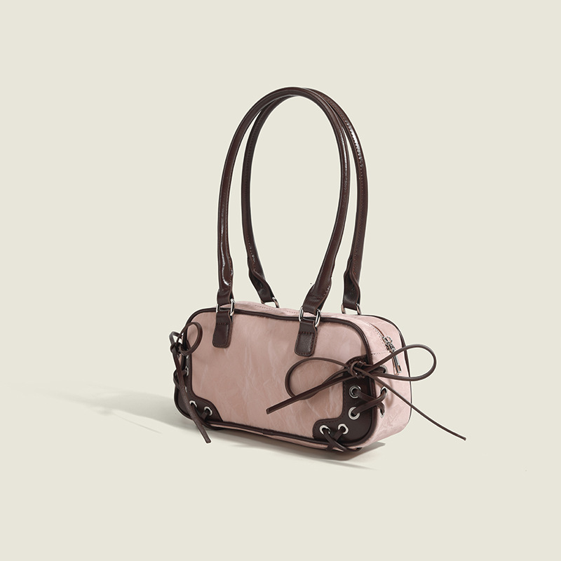 Bow Gradient Boston Bag 2025 Spring New Women's Bag Commuter All-match Shoulder Tote