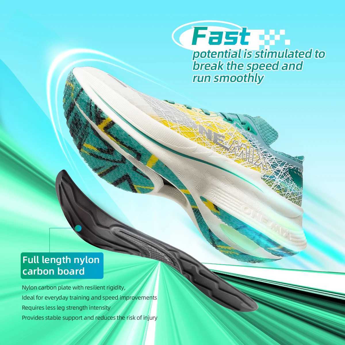 ONEMIX 2025 New Carbon Plate Marathon Running Shoe Pro Tests Stable port For Shock-absorbing tralight Bounce SneakersC250325