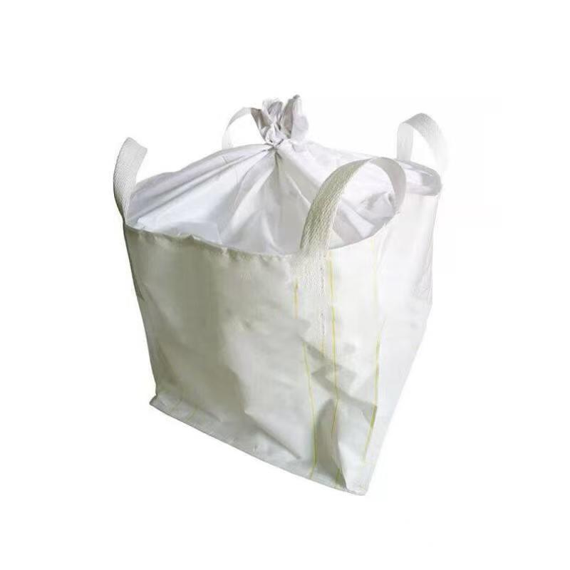 Wholesale Thickened White Ton Bag with Discharge Port for Bulk Storage