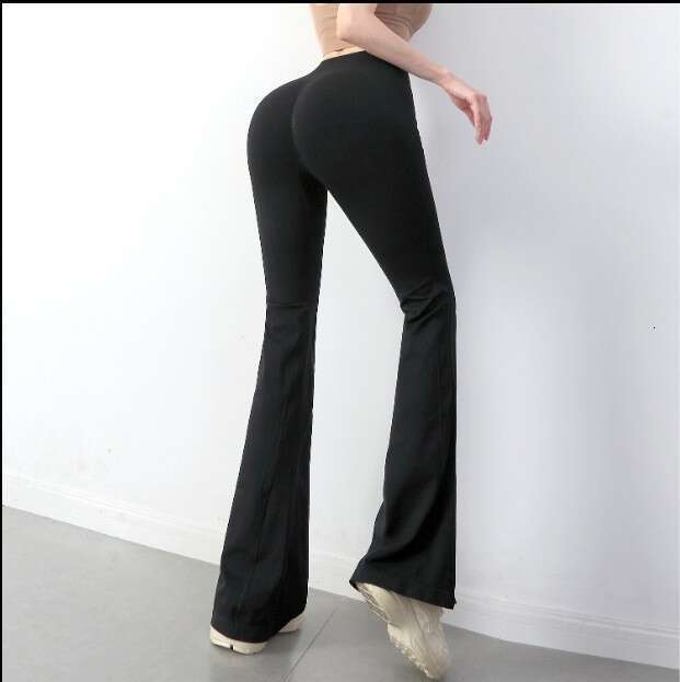 Women Yoga Pants Yoga Women S High Waisted Hip Lifting Dance Fitness Sports Micro Flared Yoga Wide Leg Pants