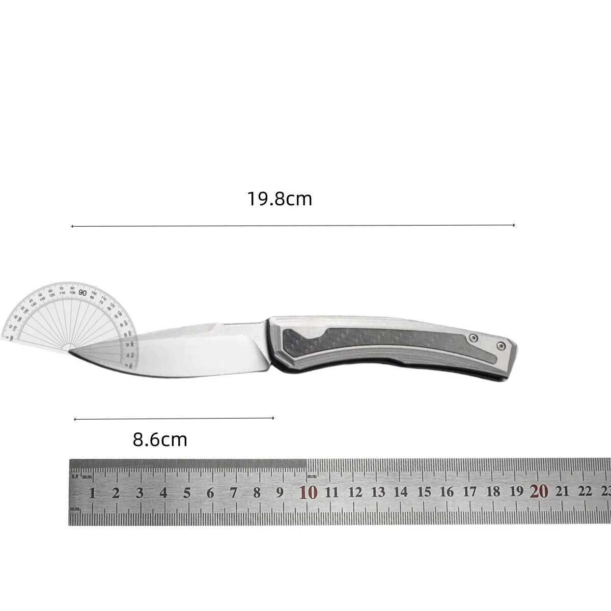 High quality 0556 POCket folding knife 9cr13 blade caRBon fiber handLE hunting survival outdoor knife Edc tactical toolXJ250326