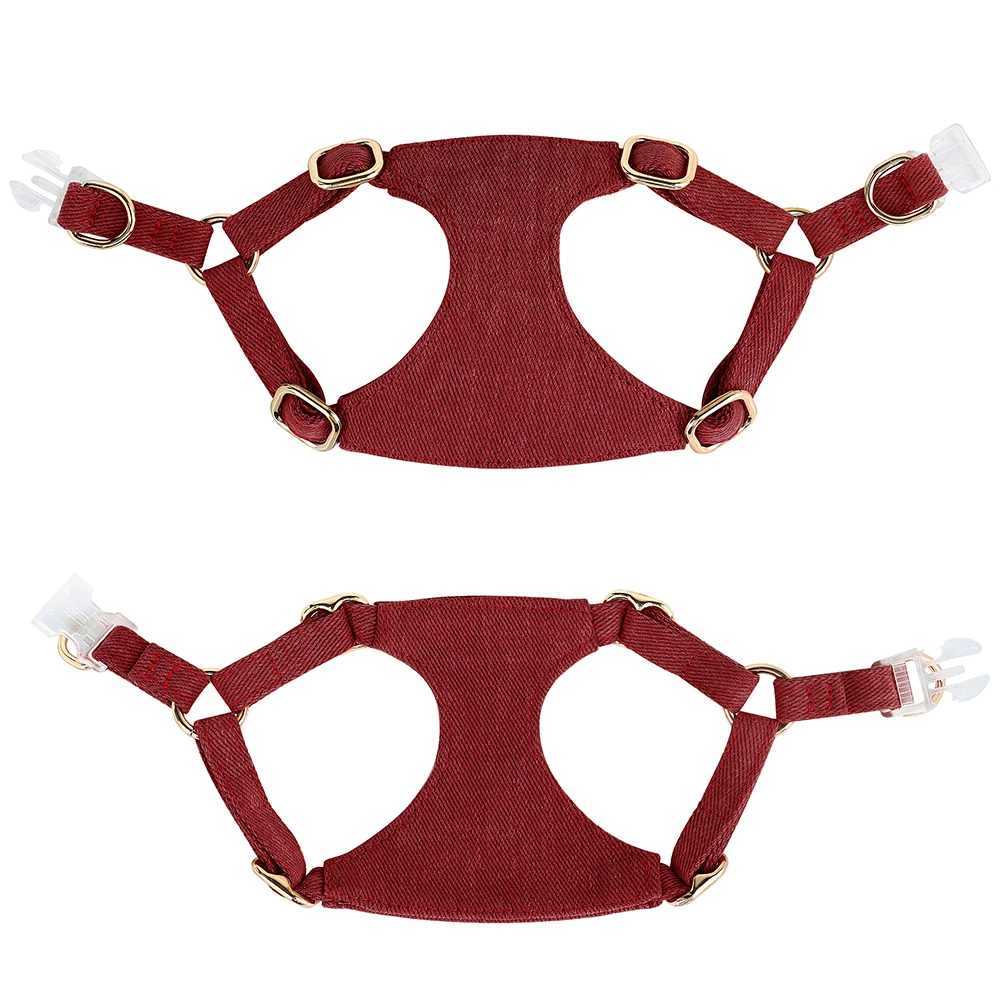 Soft small dog harness set for ChihuahuaYork adjustable high-quality dog harness vest with 150cm walking lead strip X250326