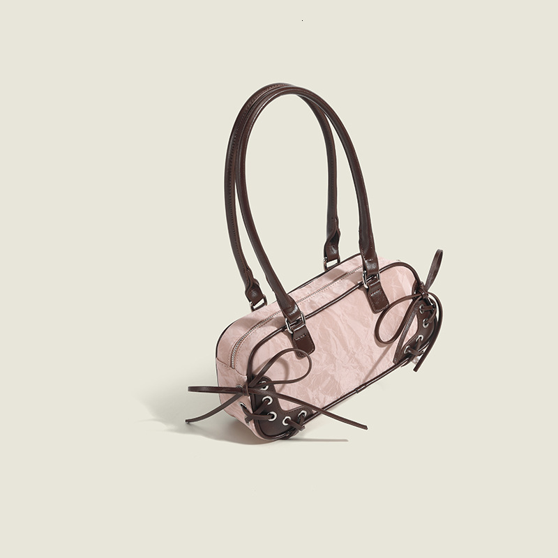 Bow Gradient Boston Bag 2025 Spring New Women's Bag Commuter All-match Shoulder Tote