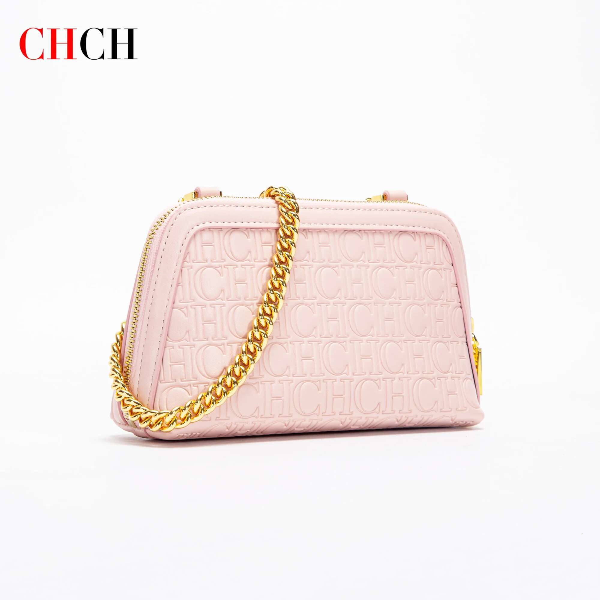CHCH Women's Shoulder New Mini Shell Simple Metal Chain Bag