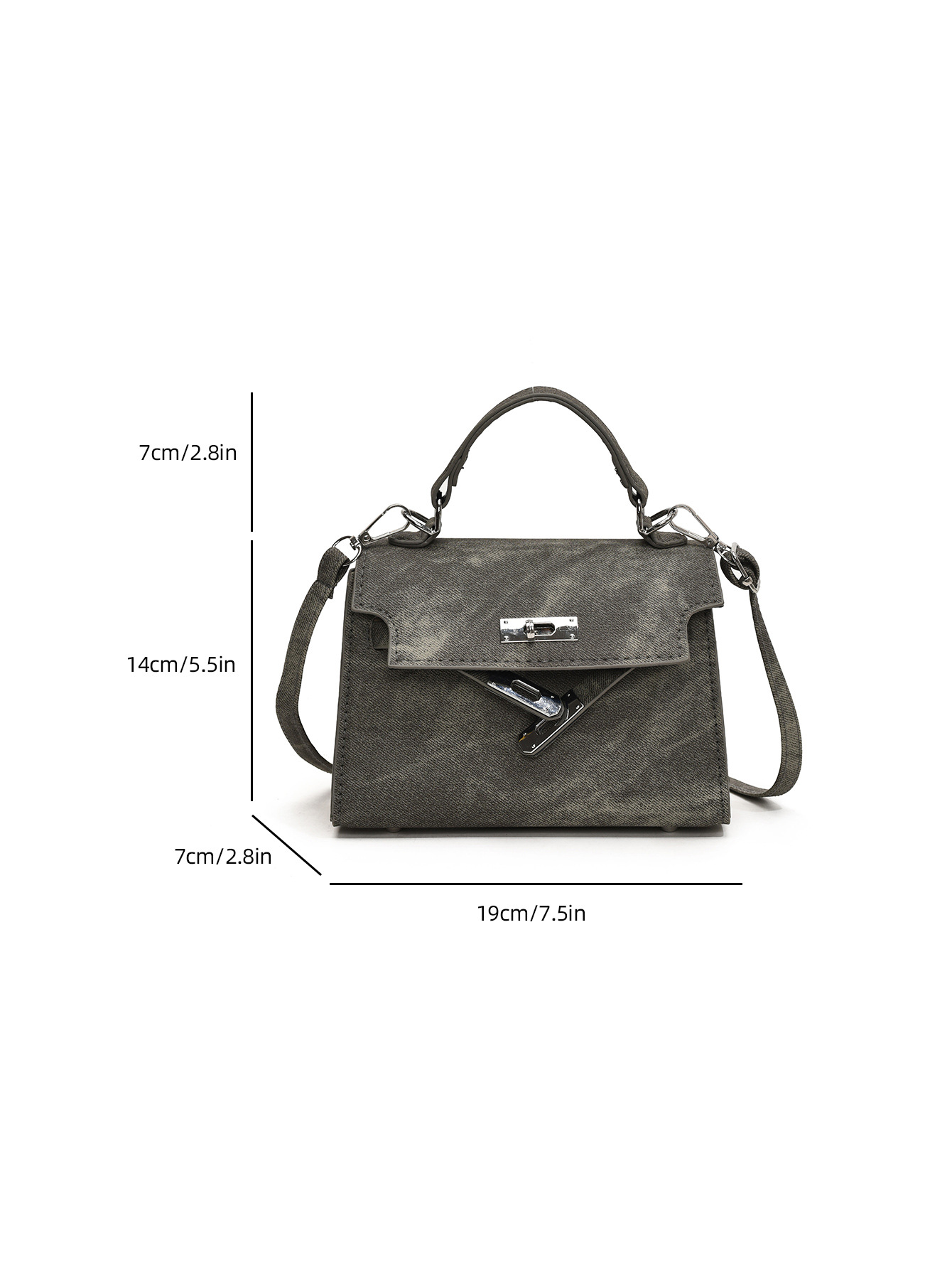 Spring new all-in-one ins crossbody lock bag