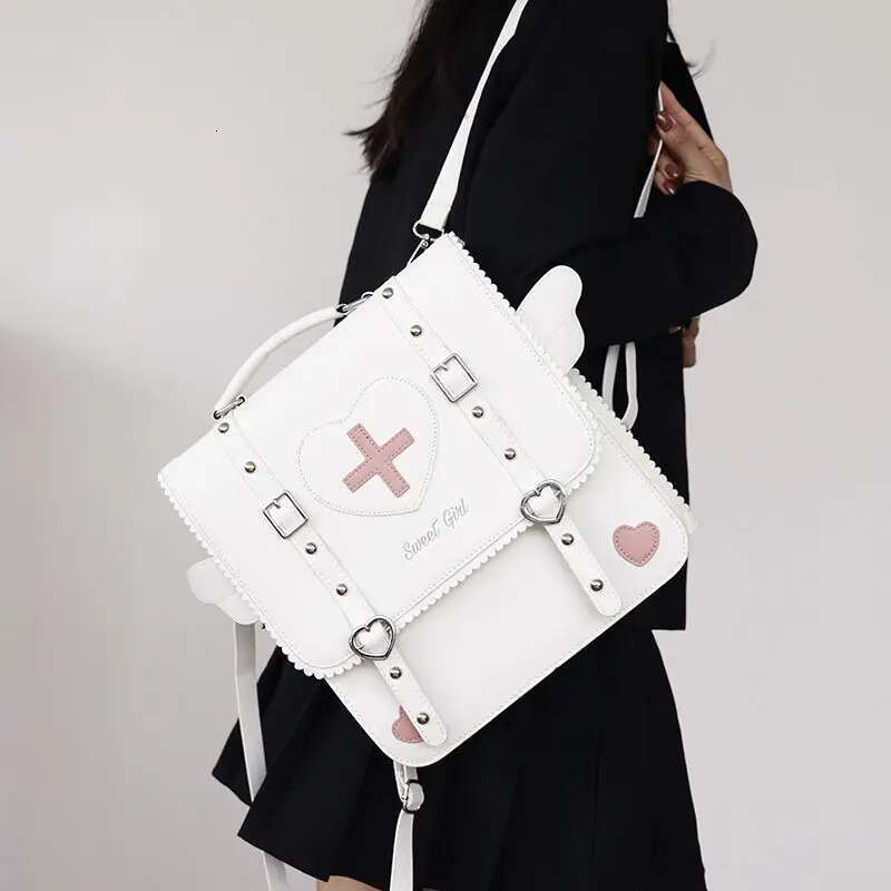 2025 Fashion Women Leather PU Sweet Backpack Large Capacity Bags Rivet Backpacks Student School Bag Bolso Mujer