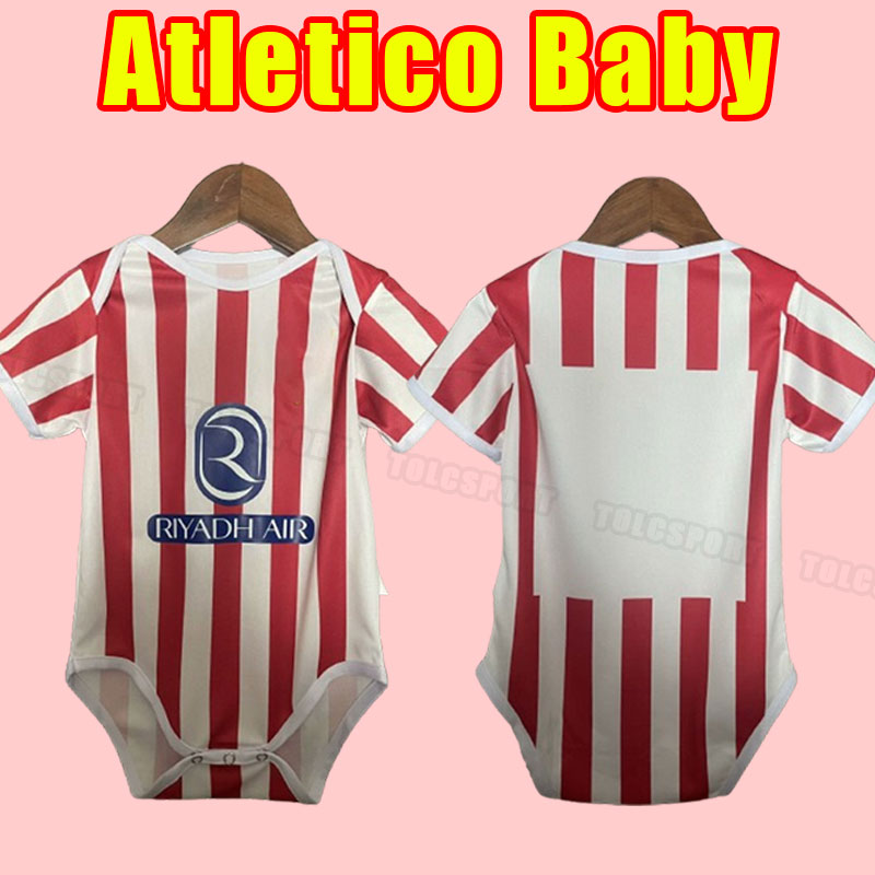 Baby Atletico 25 26 Madrids Soccer Jerseys MORATA GRIEZMANN JOAO FELIX 2025 2026 M.Llorente CORREA KOKE Camisetas de futbol LEMAR CARRASCO kids enfants