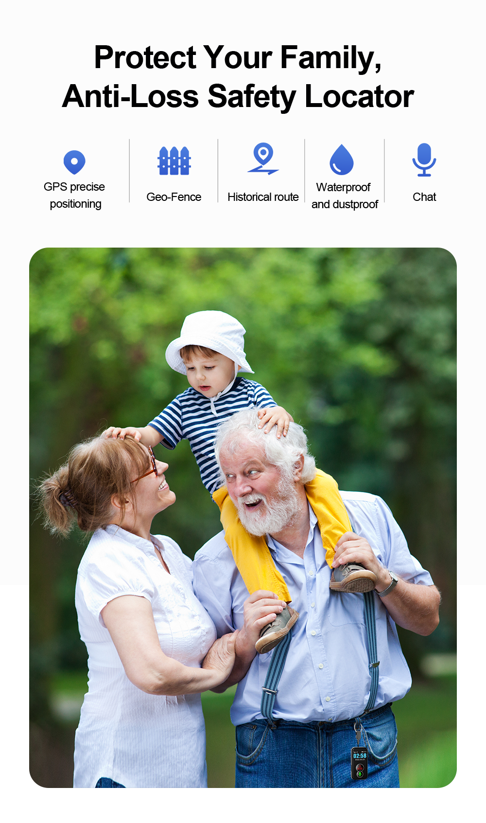 4G Car Tracker Mini Portable Positioning of WiFi LBS Waterproof IP67 GPS Locator for Elderly Kids Pets Vehicles