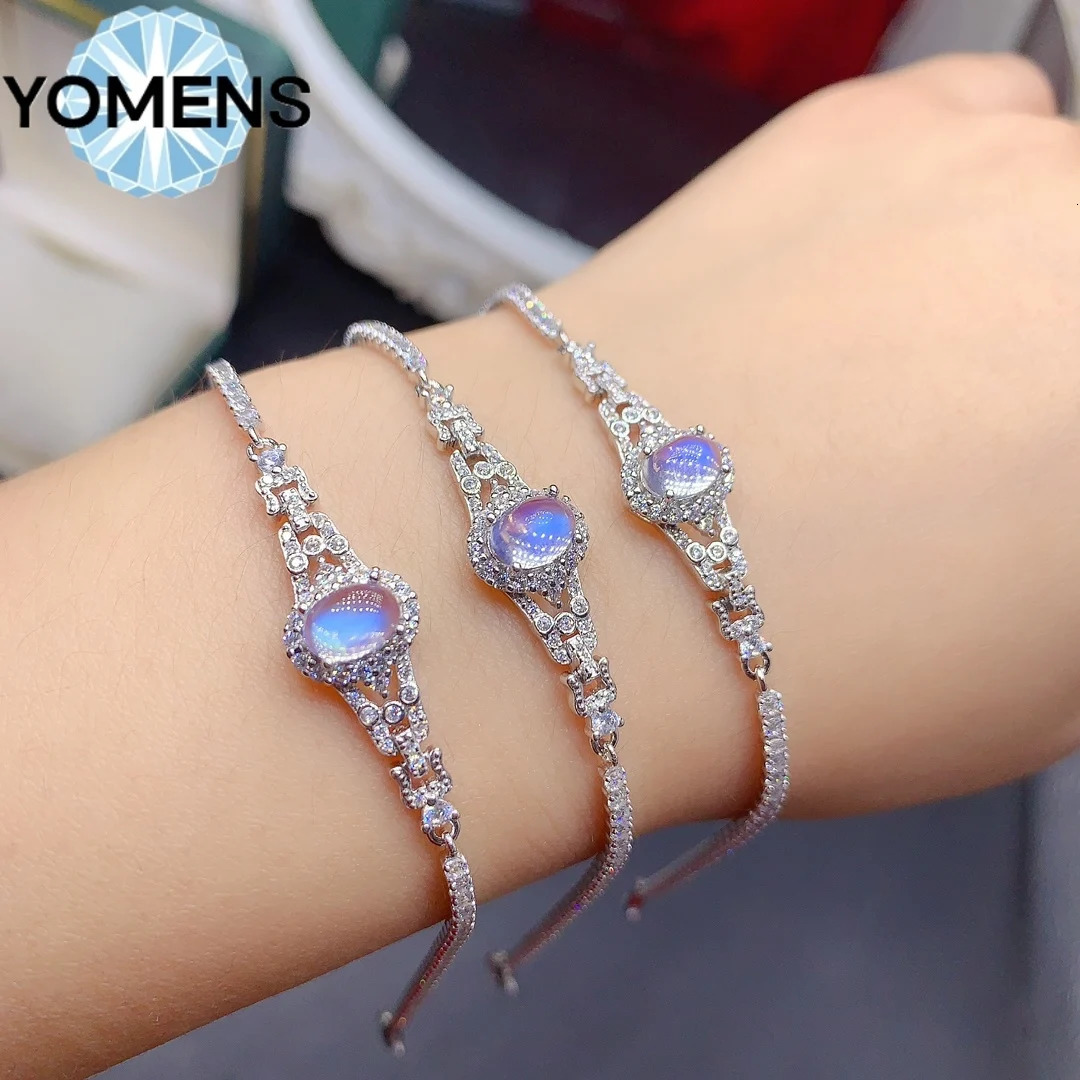 925 sterling silver certified moonlight bracelet jewelry free delivery suitcase Christmas bracelet 250326