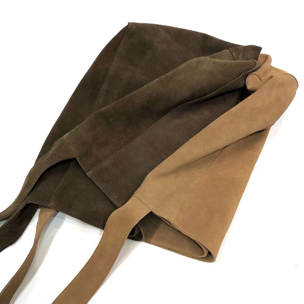 Level Matte Suede Leather Bags Cow Skin Bucket Tote High Quality Women's Handbag Winter Autumn Female Shoulder Bag