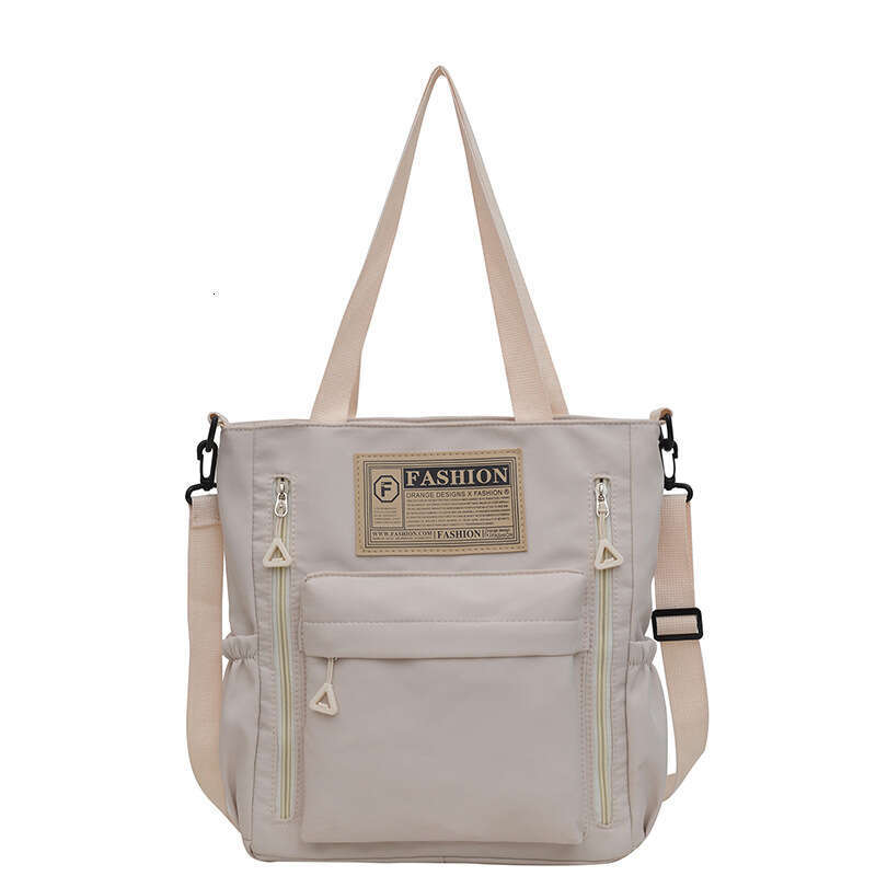 Makeup for junior high school students, Korean version color blocked crossbody bag, fashionable nylon makeup handbag, girls' shoulder bag