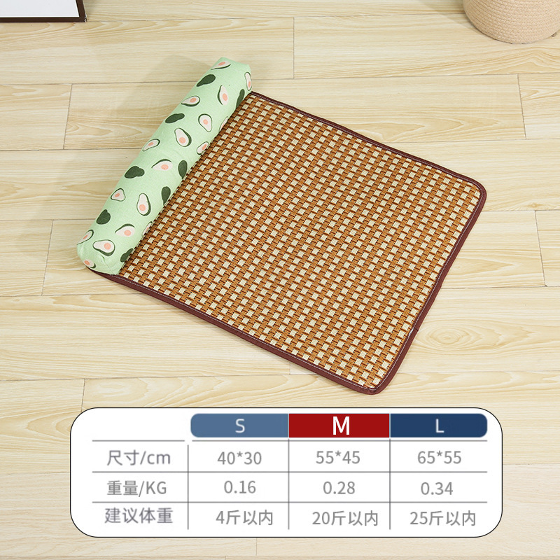 Dog cooling mat, summer sleeping mat, dog mat for sleeping, anti tear bite all season universal dog bed, pet cat floor mat