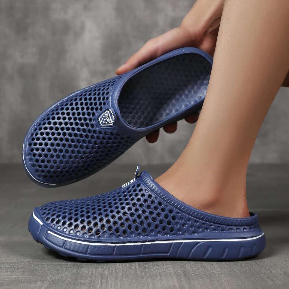 Comfortable Pool Sandals Summer Outdoor Beach Shoes Men Slip on Garden Clogs Casual Water Shower Slippers Unisex atos