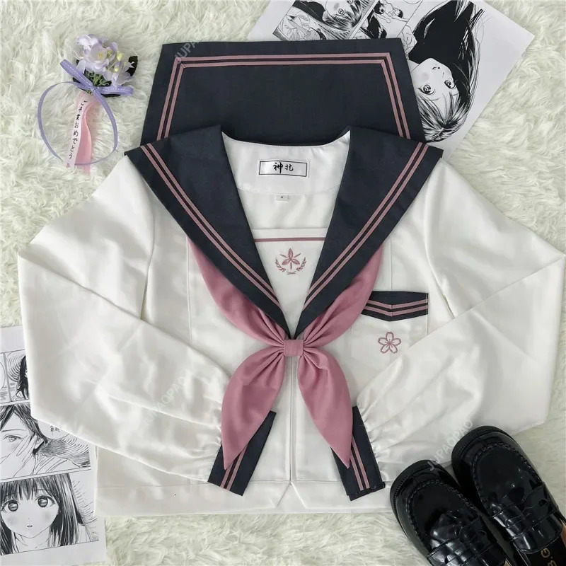 Japanese Girls School Uniform Costume Role Playing Anime Ladies Lolita Sailor Skirt Cute Ins Style 250326