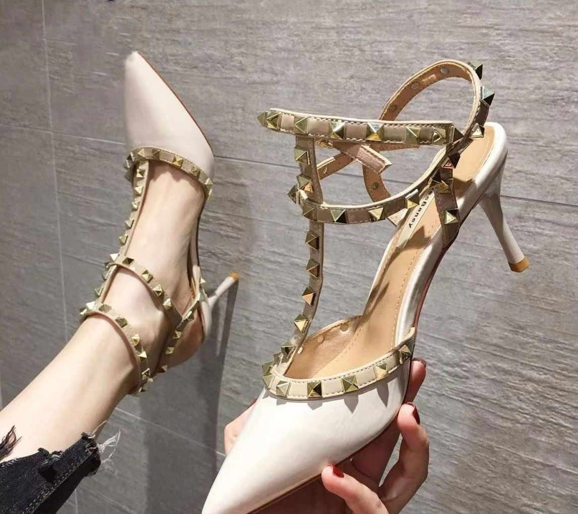 Designer shoes free shipping women high heels black red white apricot antislip breathable comfortable indoor casual shoe Classics