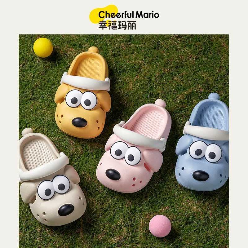 Slipper Happy Mario 2023 Summer Childrens Comfortable Soft Sole Fashion Anti slip Sandals for Boys and Girls Slippers S25326