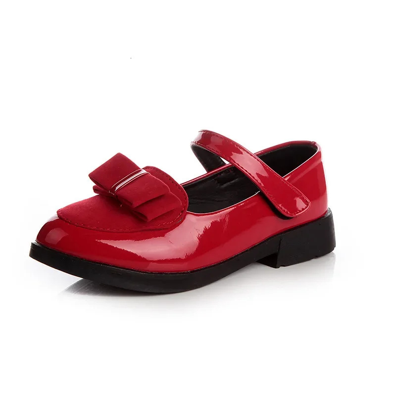 Girls Flats Children Princess Shoes With Bow-knot Sweet Kids Mary Janes Elegant Classic British Style Fashion Autumn 27-38 250326