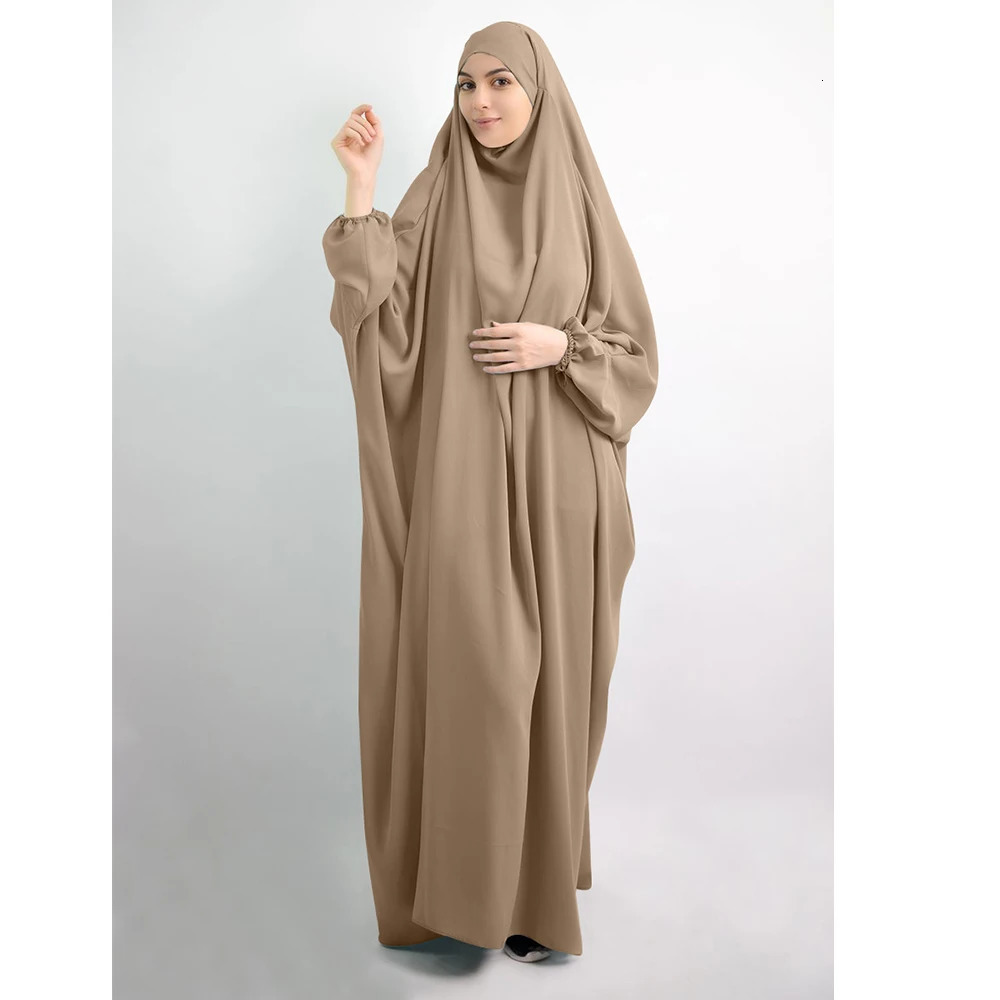 Eid Hat Muslim Womens Headscarf Prayer Dress Full Set Ramadan Islamic Clothing Niqab 250326