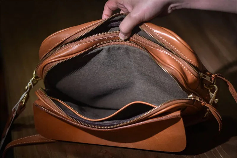 PNDME Retro y Genuine Leather Mens Messenger Bag Handmade Outdoor Leisure Day Natural One Layer Cowboy Shoulder 250326