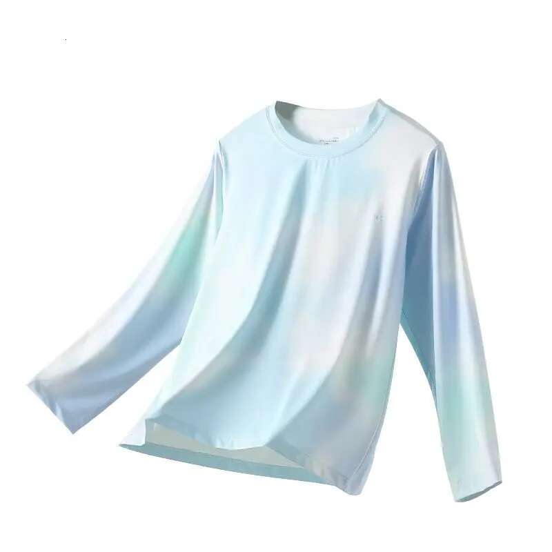 Ddmyshoesvip Children Girls Quick Drying T Shirt Kids Breathable Sports Tops Colorful Printed O Neck Short Long Sleeve Shirts