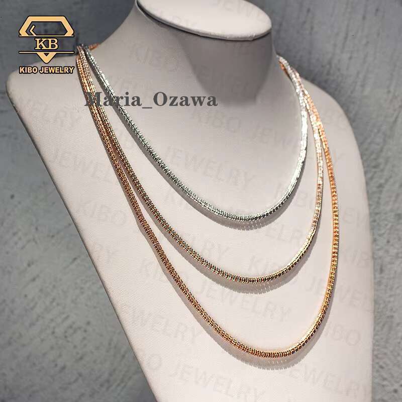 Moon Ice Chain Shiny Iced Out Sier Gold Plated Wholesale S Fashion Necklaces Chains For Mens Bracelet Jewelry