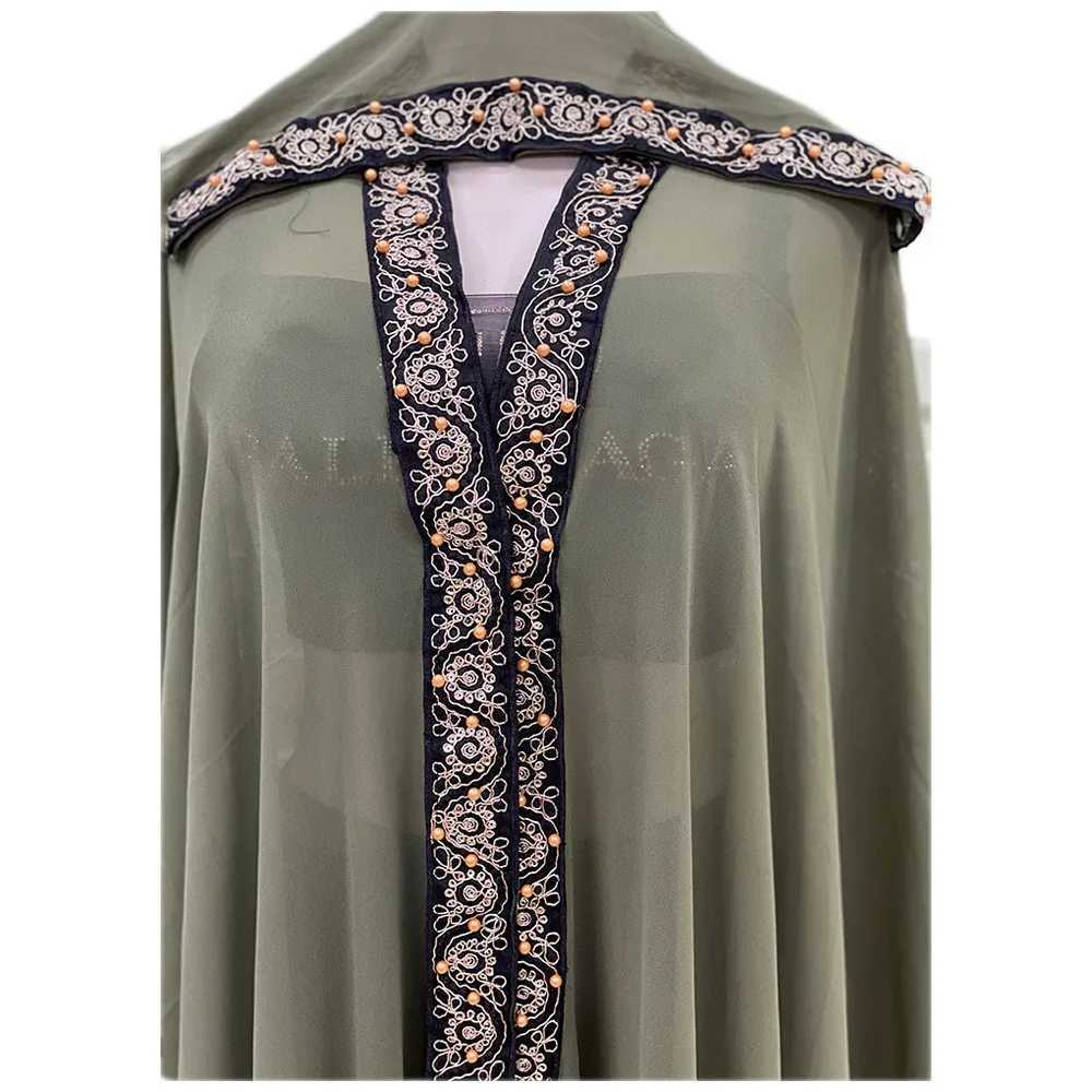 Abaya Morocco Kaftan Dubai Hooded Maxi Dress Bat Slve Farasha Kaftan Muslim Women African Open Kimono Boubou Evening Long Gown X2505141