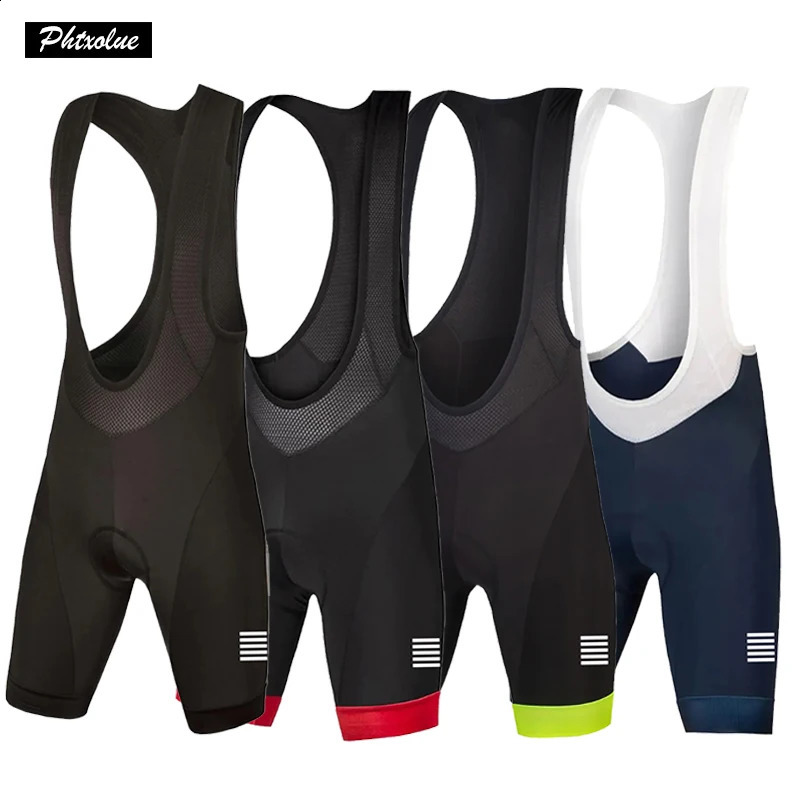 Phtxolue Men Cycling Bib Shorts Anti-Loss Zipper 6H 500KM Ride Mountain Pro Bike Shorts Blank Blue Outdoor Cycling Shorts Women 250327