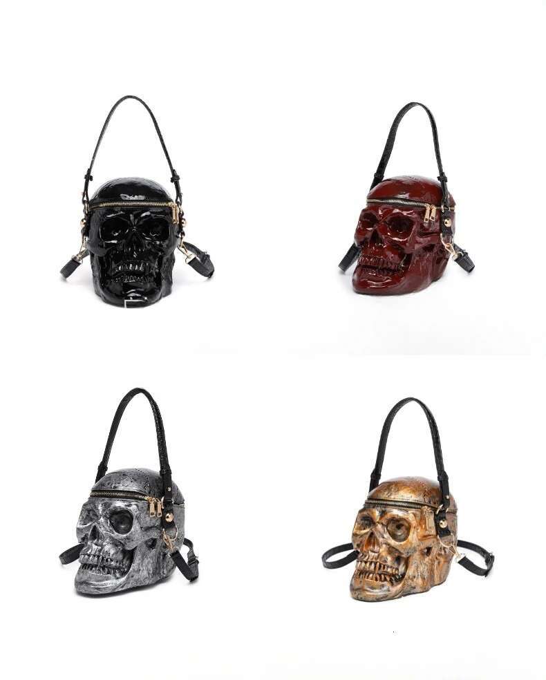 2025 New Popular Halloween Women's Crossbody Personalized Skull Three-Dimensional Special-Shaped Bag