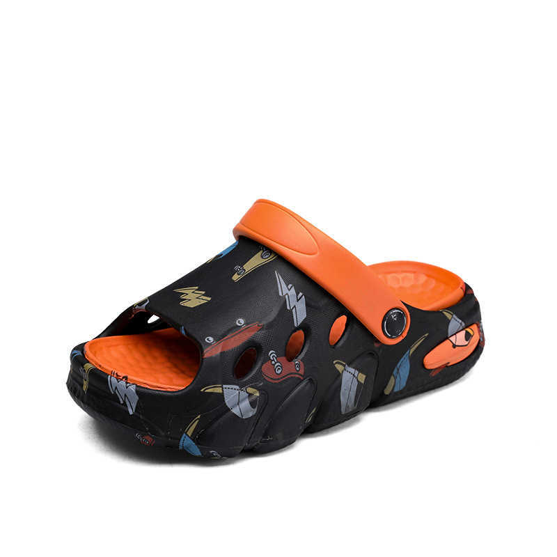Slipper Childrens slippers for boys and girls in summer non slip soft bottom cool mop for outdoor wear with a feeling of stepping on poop when worn tw