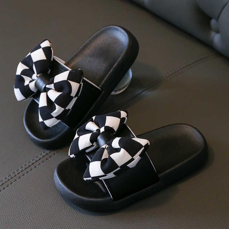 Slipper Childrens slippers cute bow for girls fashionable princess for girls anti slip soft sole for indoor and outdoor wear beach sandals for girls S
