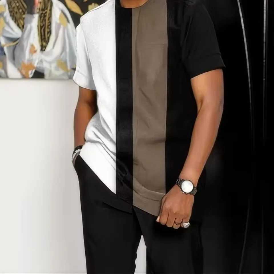 Summer fashion new sportswear mens T-shirt+pants 2-piece set mens oversized clothing Joogers set 3D printed pants setXJ250326