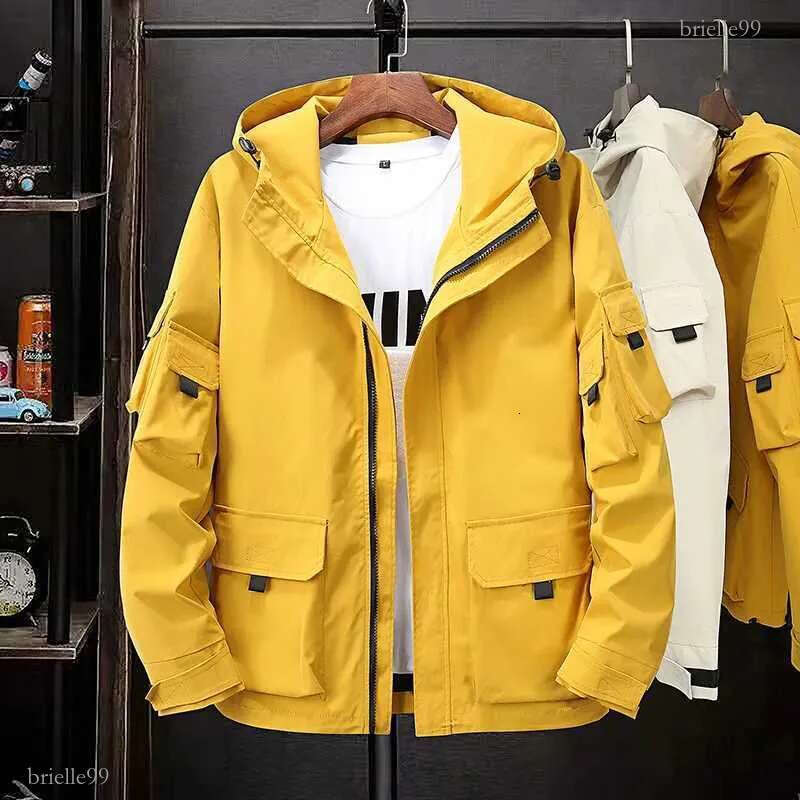 Men's Jackets Black Hoodies Men Teenager Autumn Jacket Juvenile Plus Size 6XL 7XL 8XL 9XL Mens Windbreaker Yellow Red Cargo Mens Clothes z240926