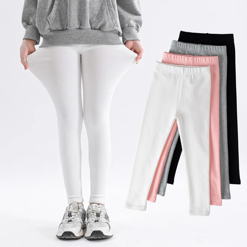 Girls legs spring summer style 95 cotton womens baby elastic pants childrens ultrathin outer 250325