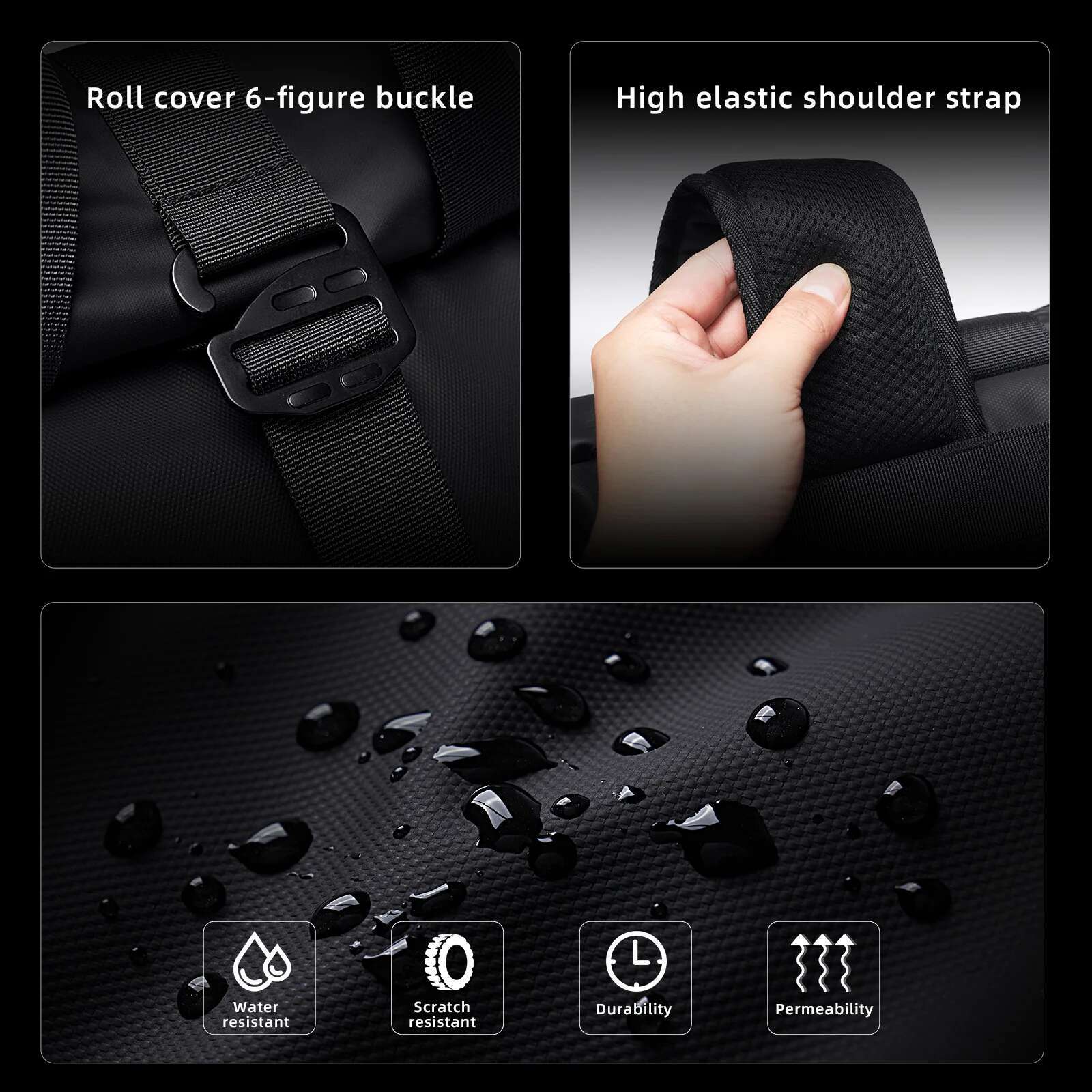 Backpack Waterproof Womentravel Expandable Large 15.6 In Laptop Bag Mochilas Urban Backpacks Men
