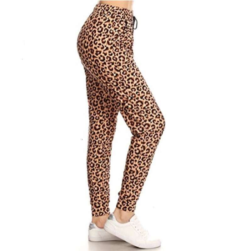 Women Yoga Pants Hip Lifting Male And Female Leopard Print Wild Fitness Outerwear Leggings Yoga Pants
