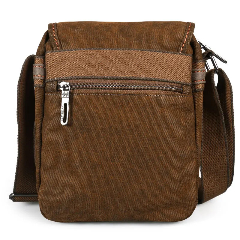 Retro Canvas Durable Shoulder Bag Mens Teenage Boys Cross Messenger Body 250326