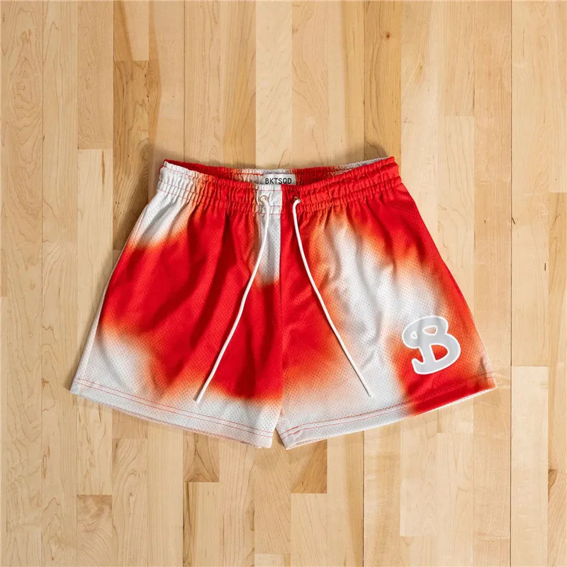 BUCKETQUAD summer mesh basketball shorts for men quick drying loose sports casual running beach 250326