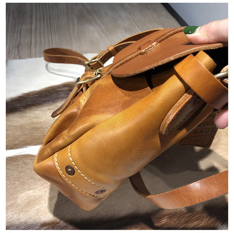 PNDME y natural leather mens messenger bag casual retro ner real cowhide outdoor handmade brown shoulder 250326