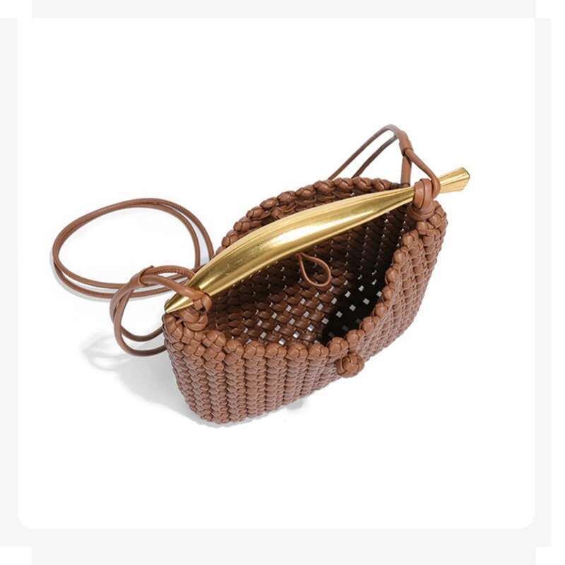 Handwoven Handbag Women's Fashion Versatile Woven Personality Trend Shoulder Bag And Wallet Crossbody Bags