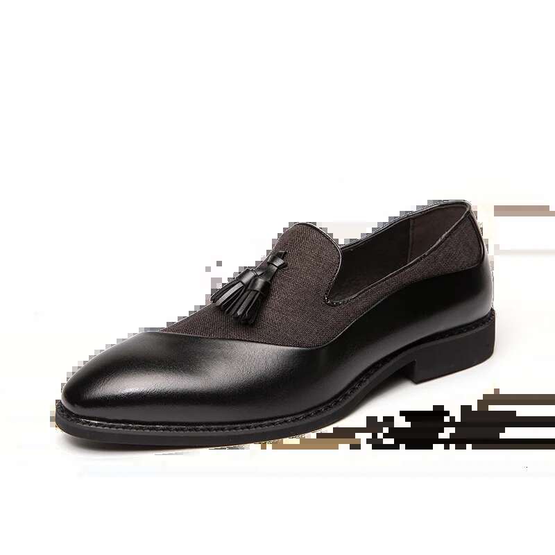 Fashion Business Dress Men's Classic Leather Men Suits Slip-On Oxfords Shoes Party tassel designer shoes